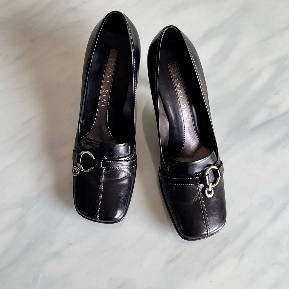 Gianni Bini Black Hillary Heels 8M - Picture 5 of 6